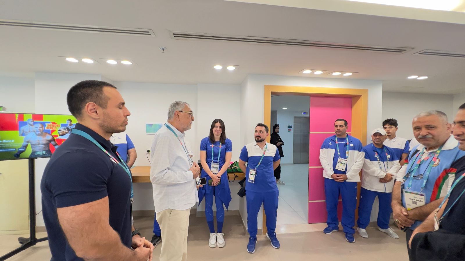 Milli Olimpiya Komitəsinin rəsmiləri Ər-Riyadda Atletlər kəndində olublar